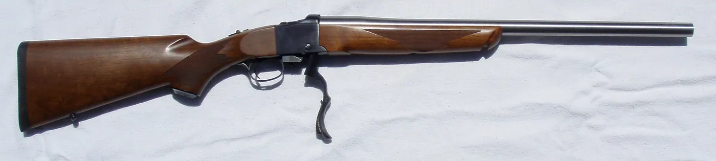 Ruger No. 1 single-shot rifle, side view