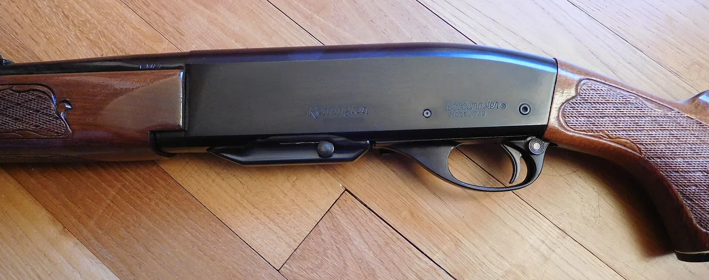 Remington Model 742 semi-automatic rifle, side view