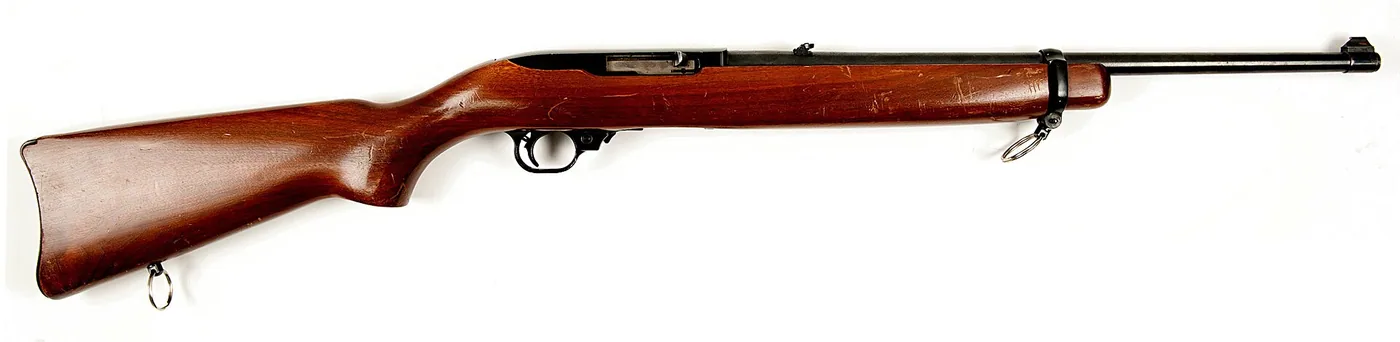 Ruger 10/22 semi-automatic rifle, side view