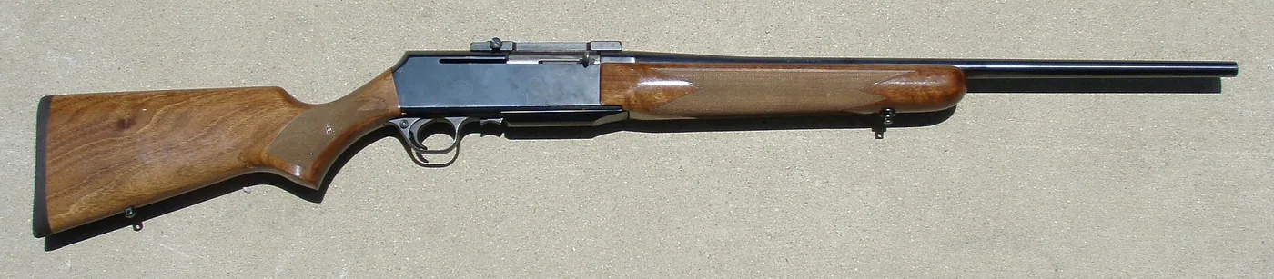 Browning BAR semi-automatic rifle, side view