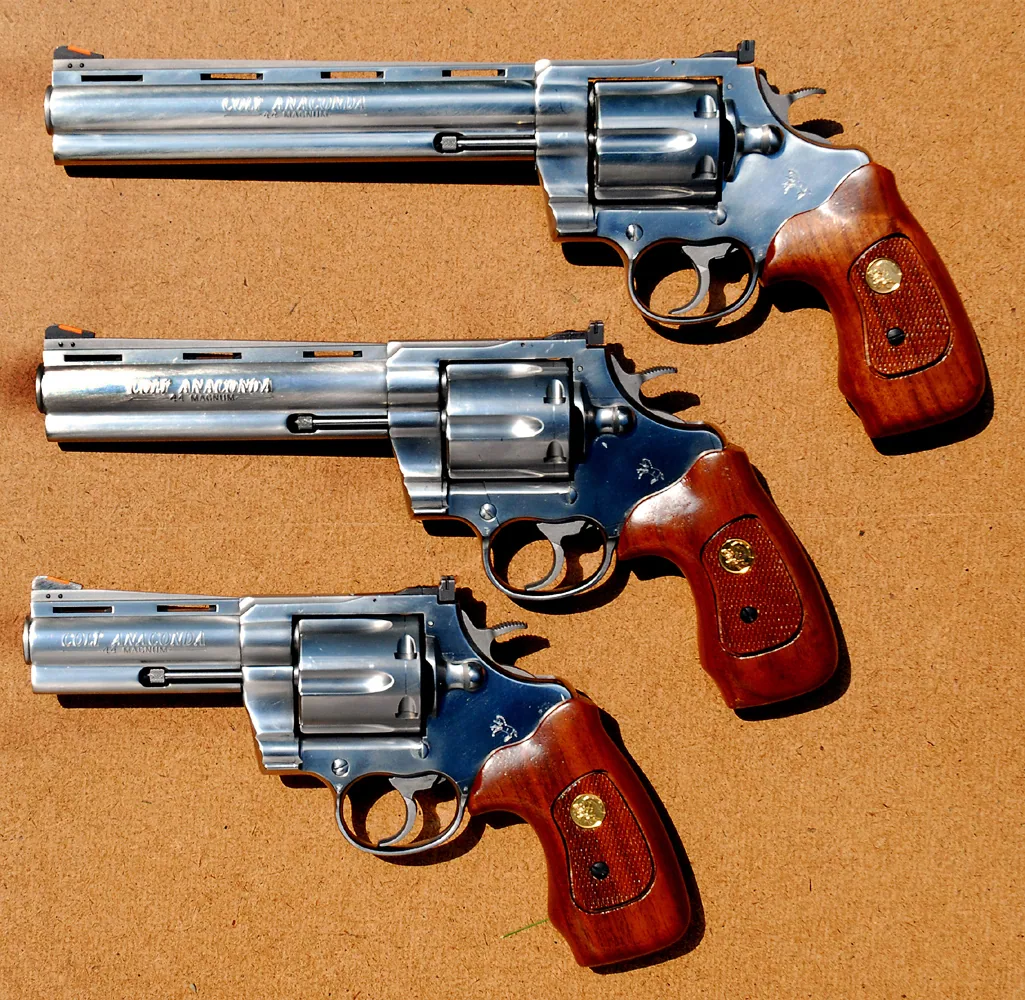 Colt Anaconda double-action revolver, side view