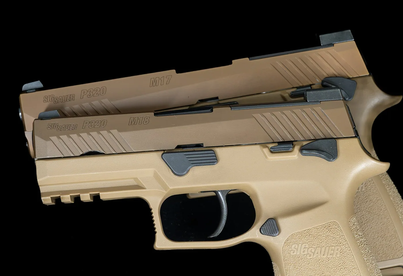 SIG Sauer P320 semi-automatic pistol, side view