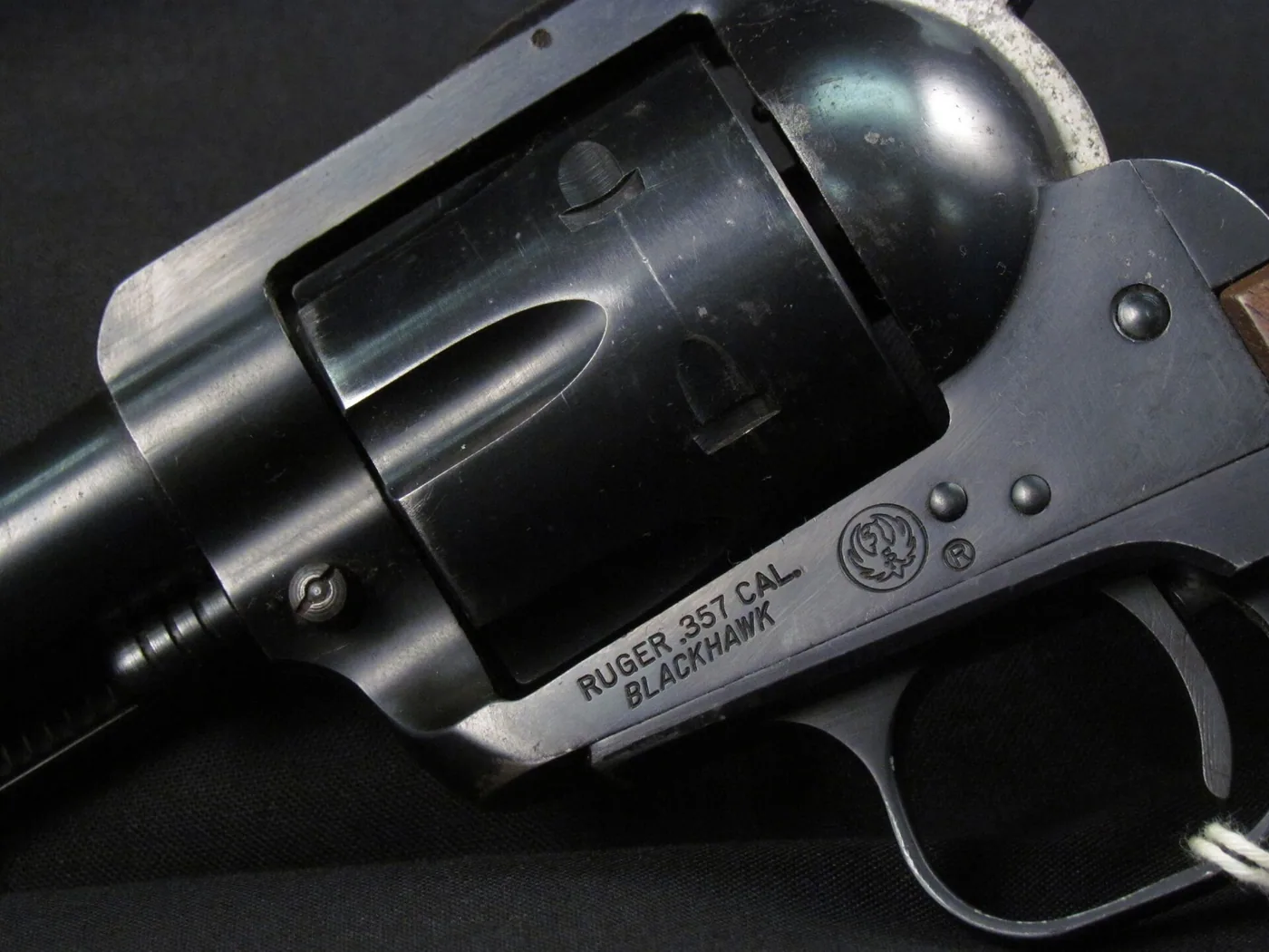 Ruger Blackhawk single-action revolver, side view