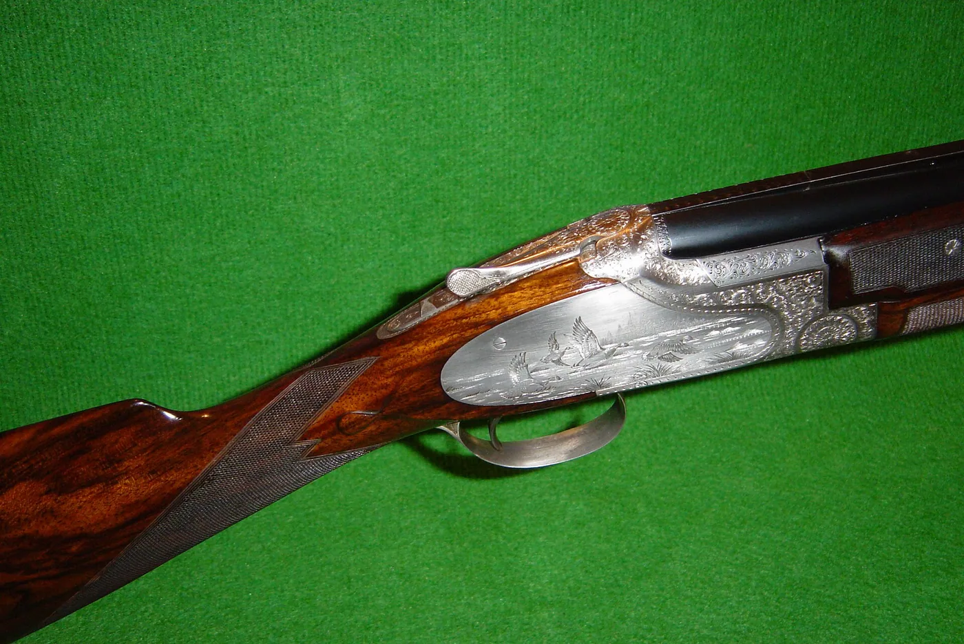 Browning Superposed over/under shotgun, side view