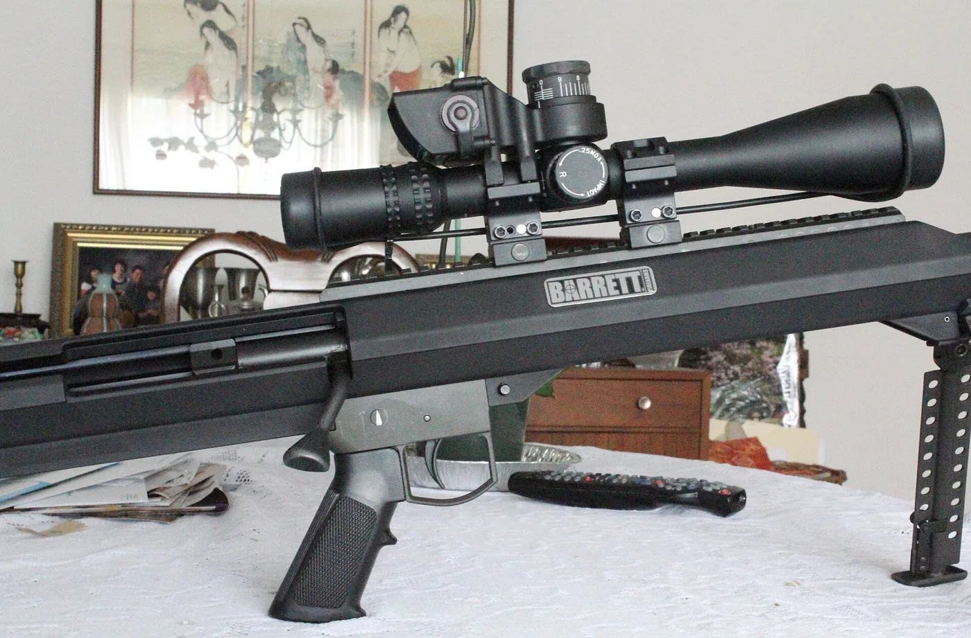 Barrett M99 bolt-action rifle, side view