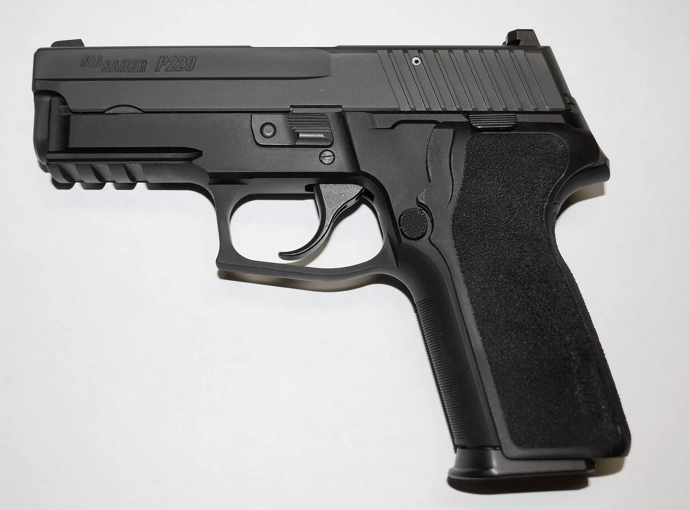 SIG Sauer P229 semi-automatic pistol, side view